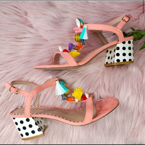 Betsey Johnson Block Heel Sandals - Picture 2 of 8